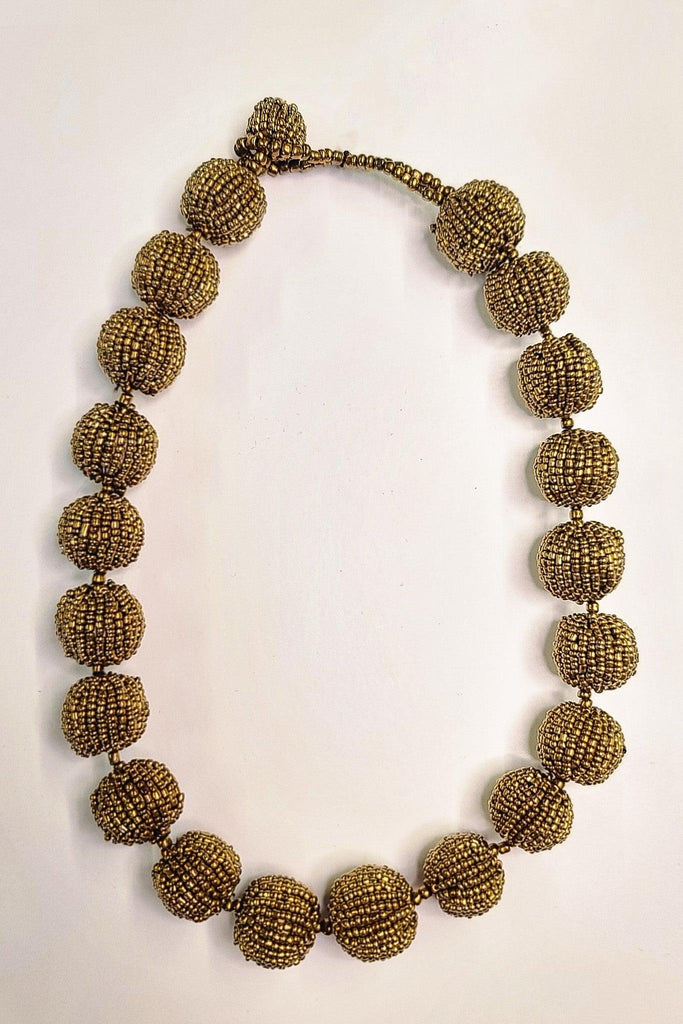 Seed Bead Ball Necklace - Revir