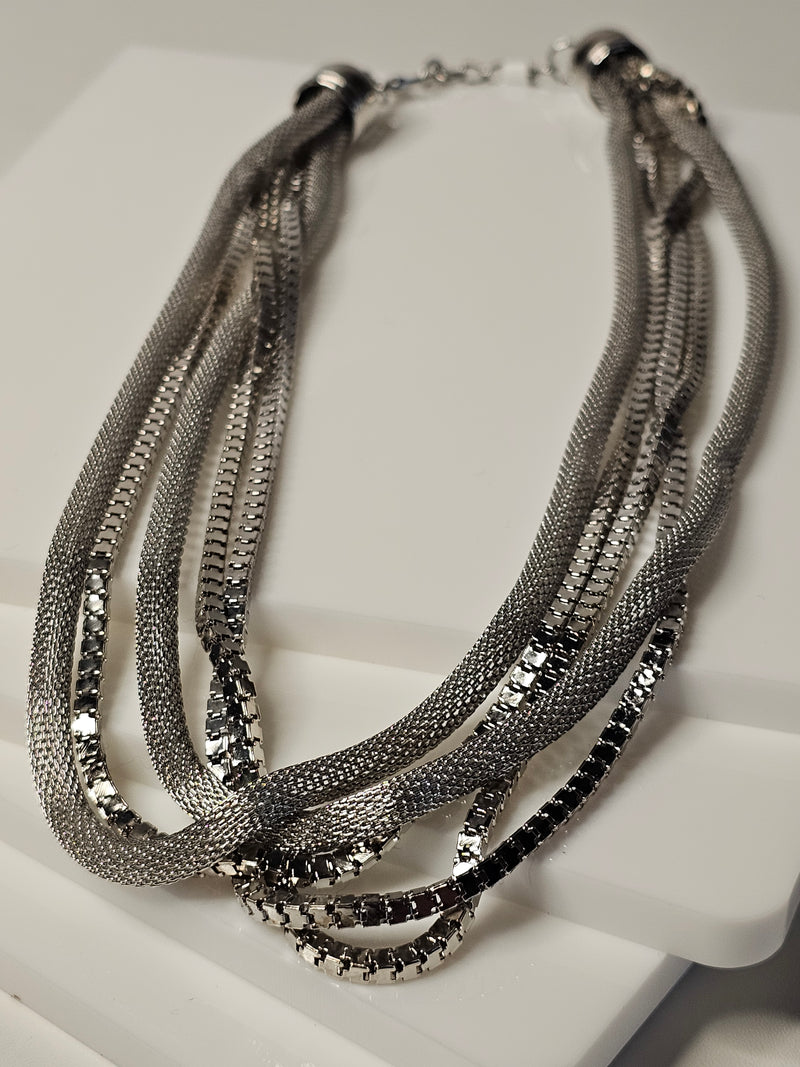 Five String Metal Necklace
