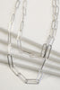 Thin Paperclip Necklace