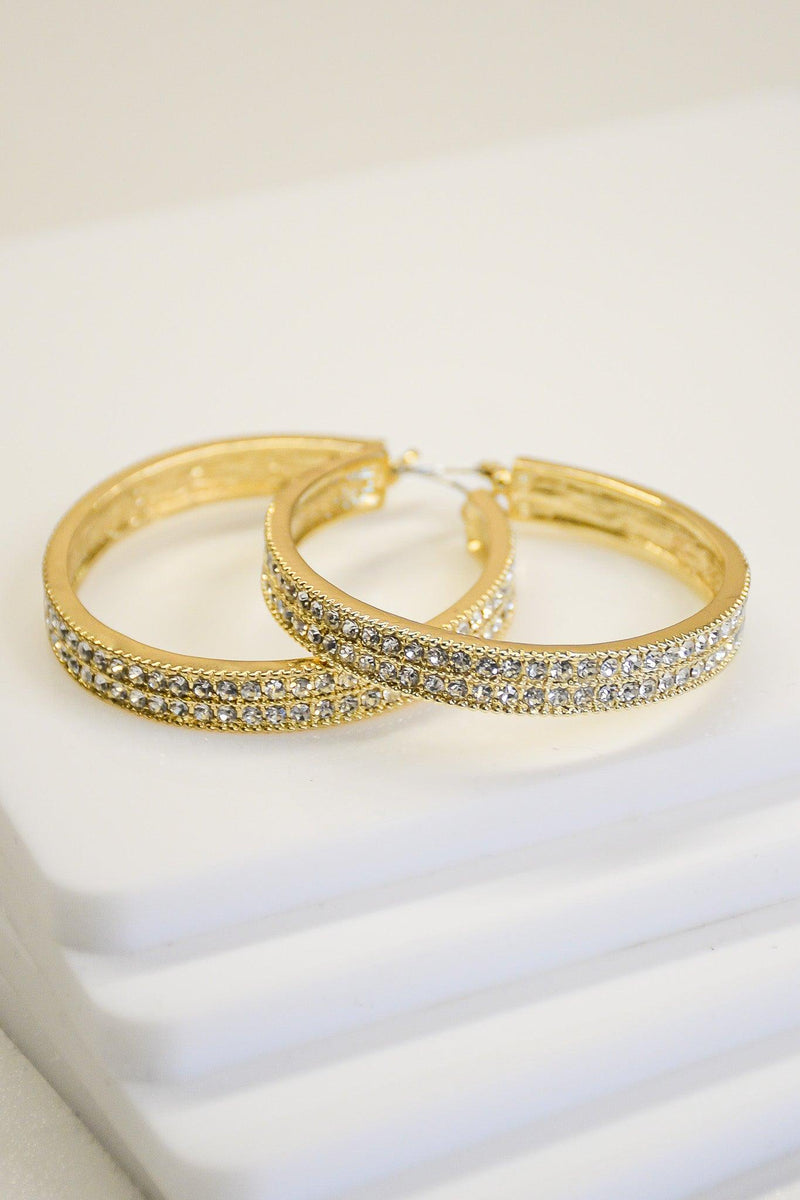 Double Studded Hoops - Revir