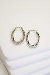 Oval Twist Hoops