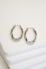 Oval Twist Hoops