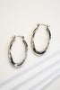 Oval Twist Hoops