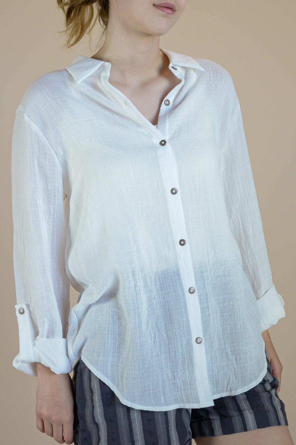 Crosshatch Woven Collared Shirt - Revir