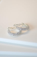 Sparkly Rhinestone Hoops - Revir