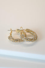 Sparkly Rhinestone Hoops - Revir