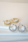 Sparkly Rhinestone Hoops - Revir