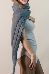 Coastline Cable Recycled Scarf