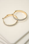 Hoops in Gold with Silver Sparkle