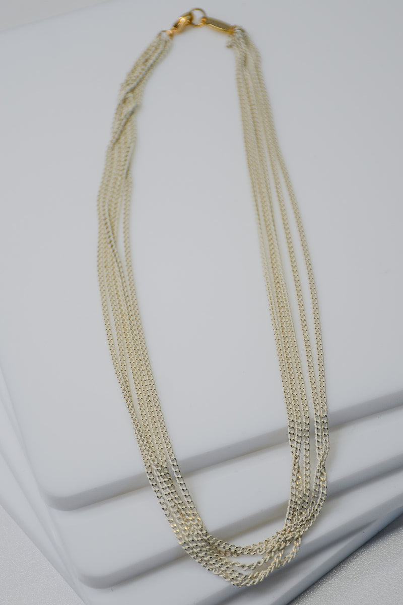 White Multi-Chain Necklace