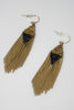 Didi Black and Gold Chain Earrings