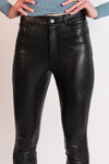 Faux Leather Five Pocket Pant