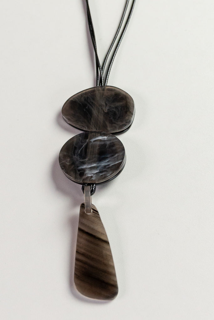 Charcoal Slab Pendant