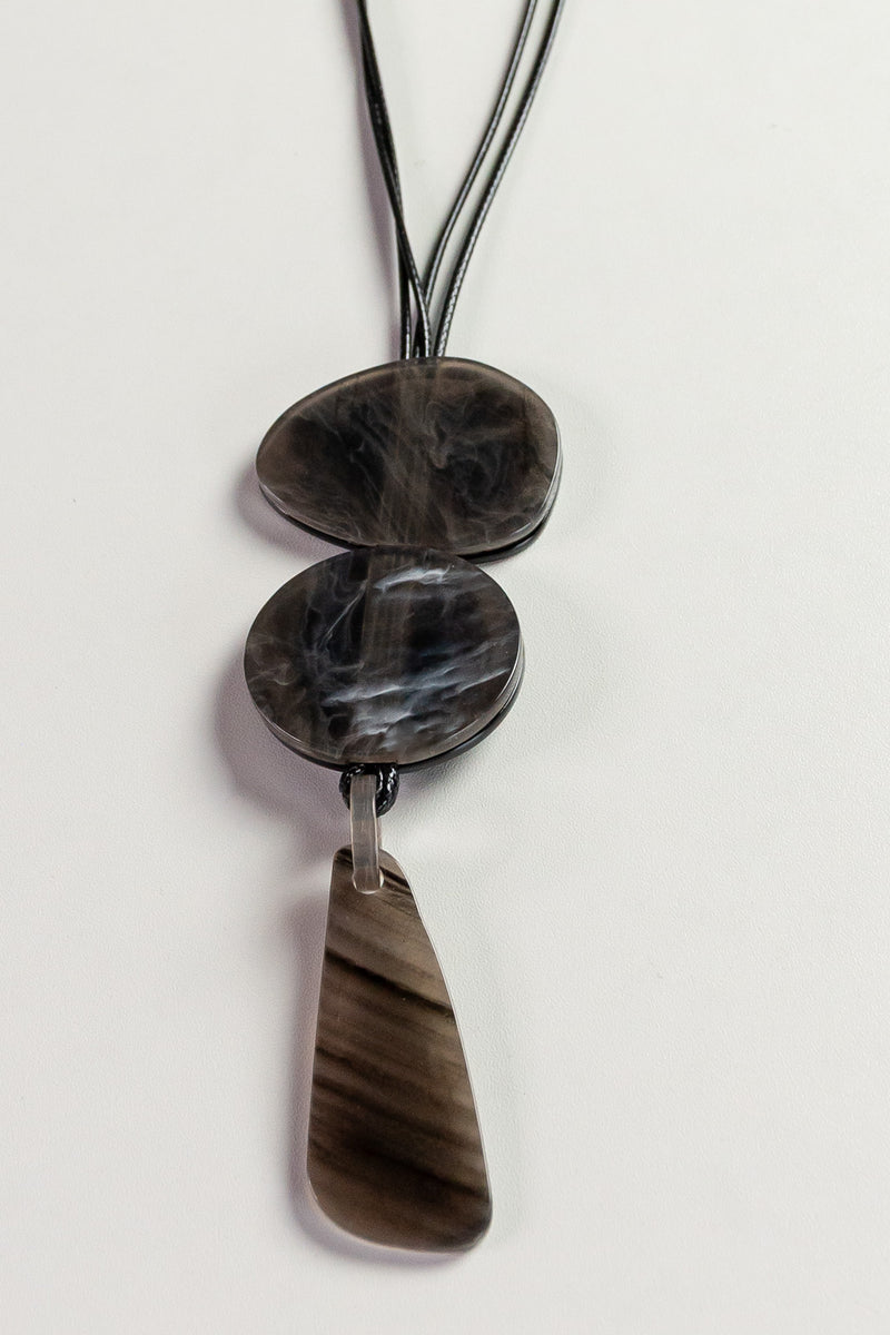 Charcoal Slab Pendant