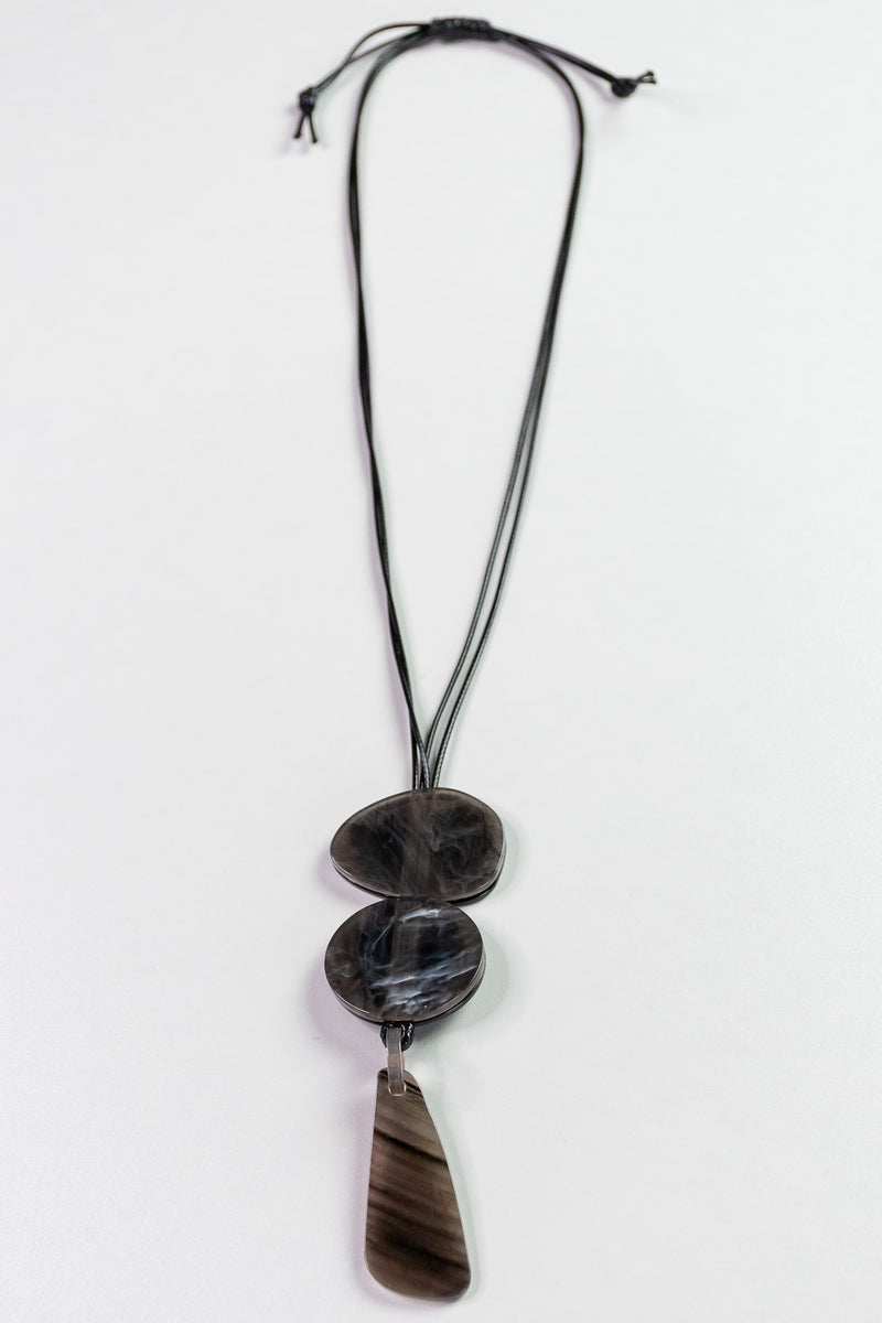 Charcoal Slab Pendant