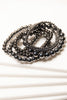 Gunmetal Beads Bracelet Set