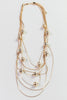 Layered Gold Ball Necklace