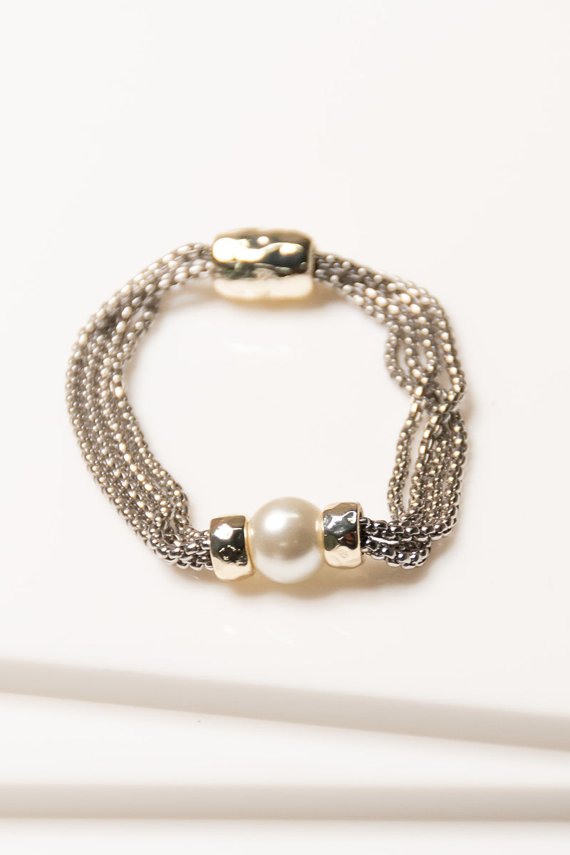 Two-Tone Pearl Bracelet