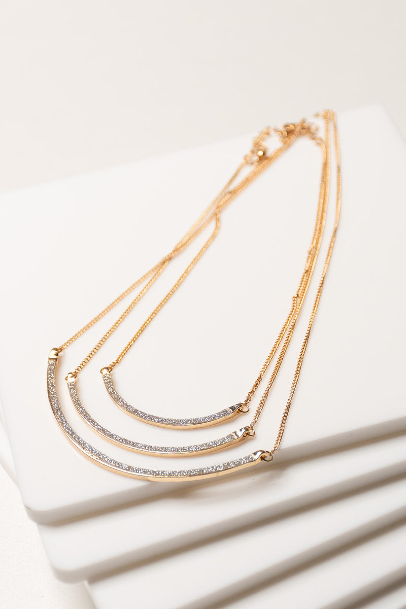 Curved Bar Necklace Set