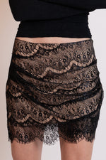 Zoey Lace Mini Skirt