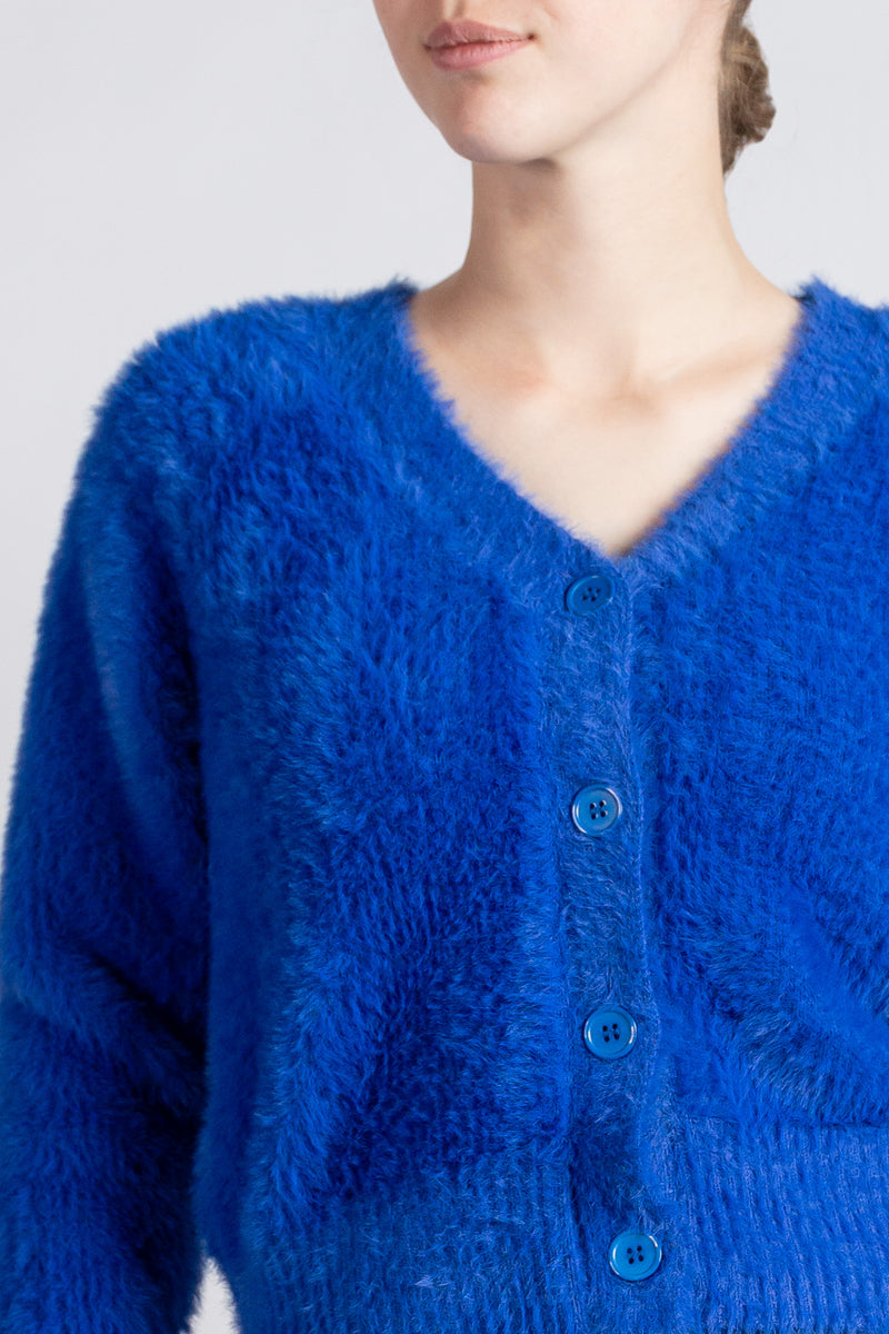 Fuzzy Knit Cardigan