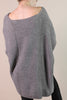 Scoop Neck Shine Sweater