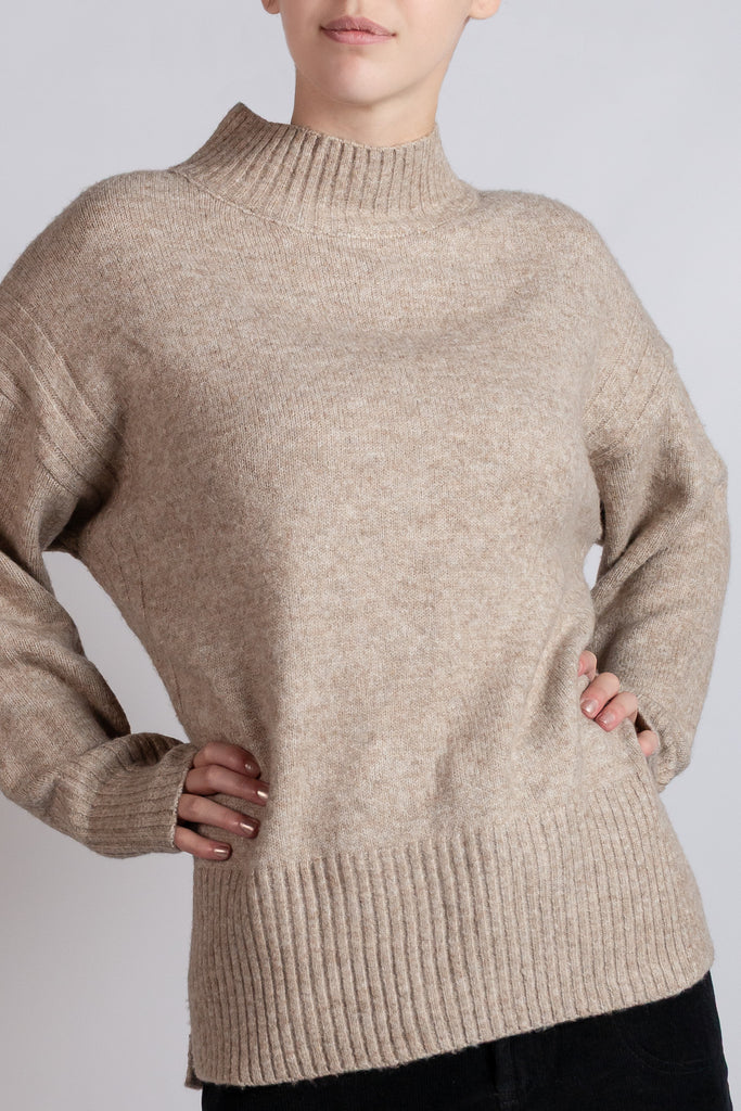 Mock-Neck Sweater