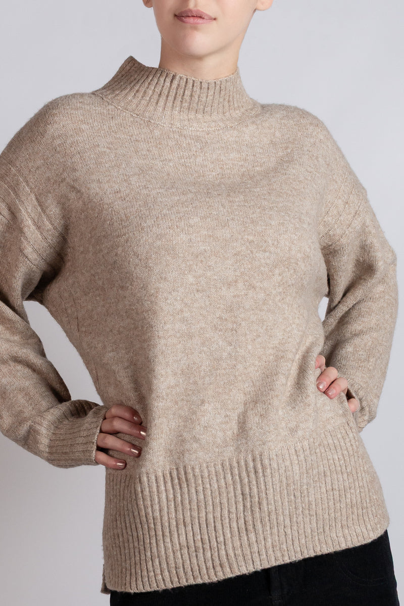 Mock-Neck Sweater