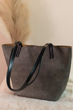 Shimmery Shagreen Mini Essential Tote