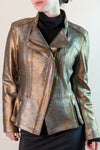 Shimmer Liquid Leather Signature Jacket