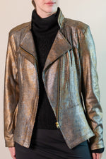 Shimmer Liquid Leather Signature Jacket