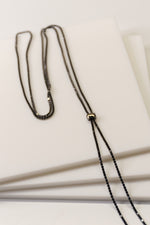 Gunmetal Slide Necklace