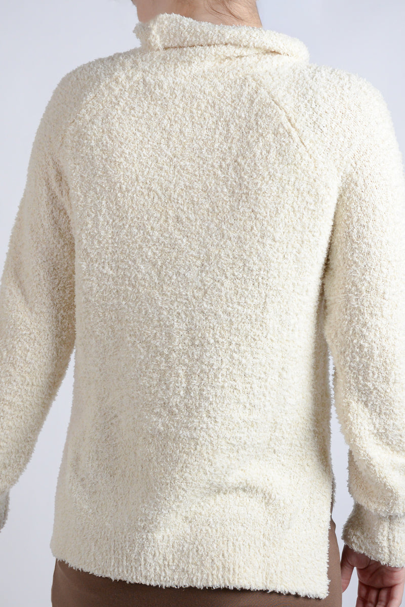 Lush Melange Slouch Neck Sweater