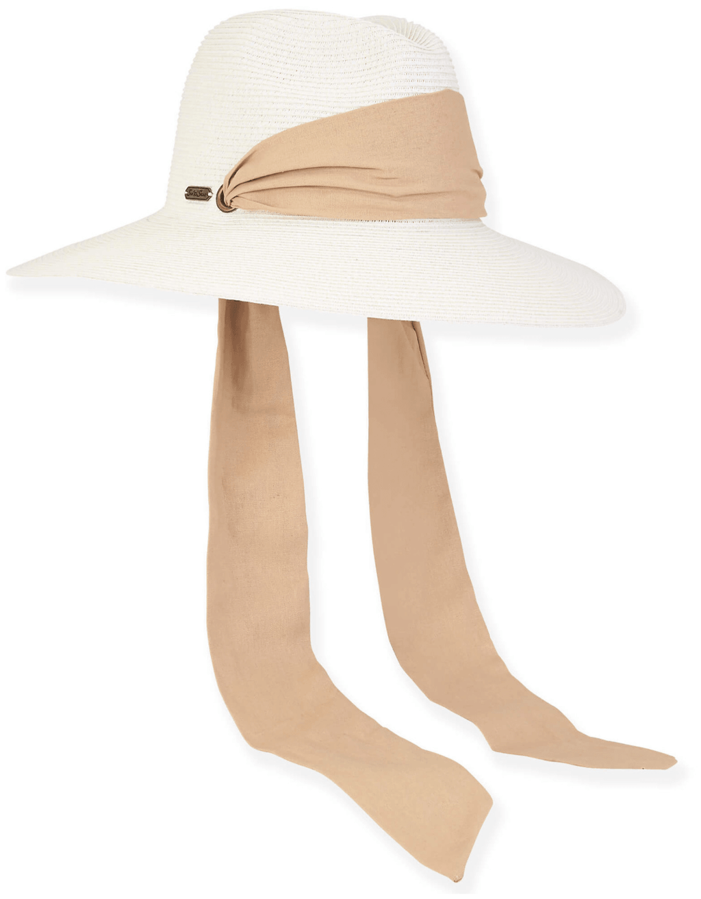 Paper Straw Safari Hat With Scarf Tie - Revir