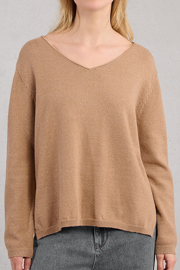 Glitter V-Neck Sweater