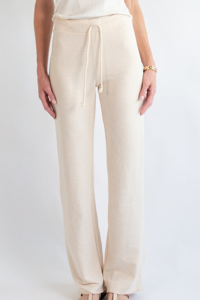 Model is wearing bamboo lounge pant