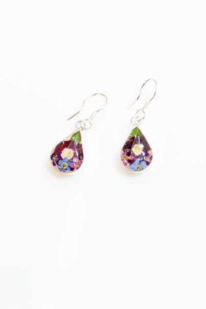 Floral Teardrop Earrings