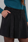 Corduroy Pleated Skort