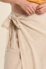 Long Wrap Woven Skirt