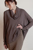 Revir Dua tunic in truffle has beautiful drape. 