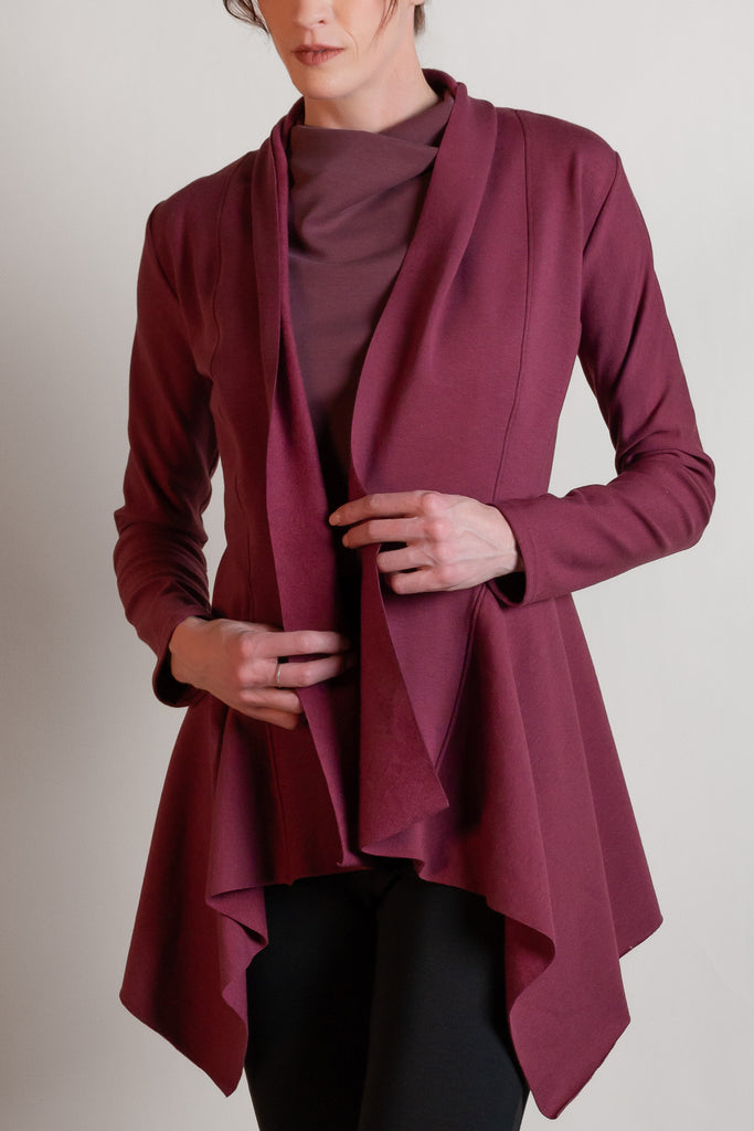 Jute Jacket in responsibly sourced bamboo cotton fleece by Revir