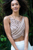 AJA TOP - Revir This top crosses in the front and can be worn multiple ways! Fantastic with a high waisted skirt or as a swim cover up on top.   Looks great with the matching Cara Cardi! Both are made in our super soft ultra light weight sweater rib. Aja top is lined for extra security and coverage.