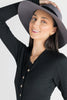 Domed Felt Hat with Velvet Ribbon Accent - Revir