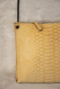 Python-Embossed Suede Strappy Pouch - Revir
