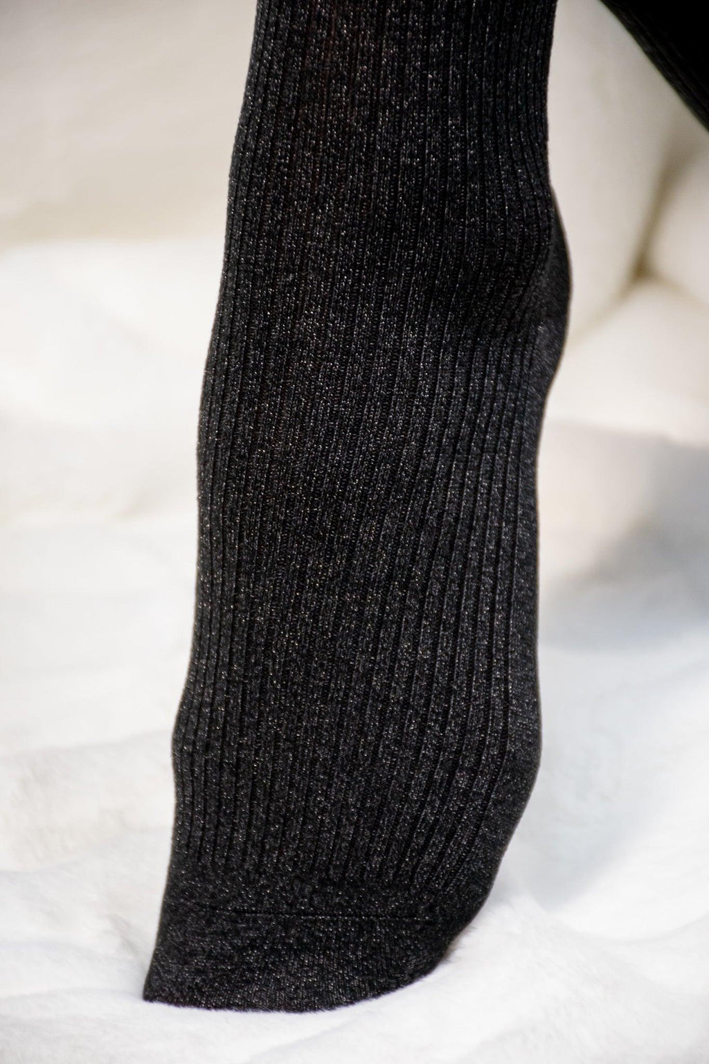 Textured Tone Over The Knee Socks - Revir