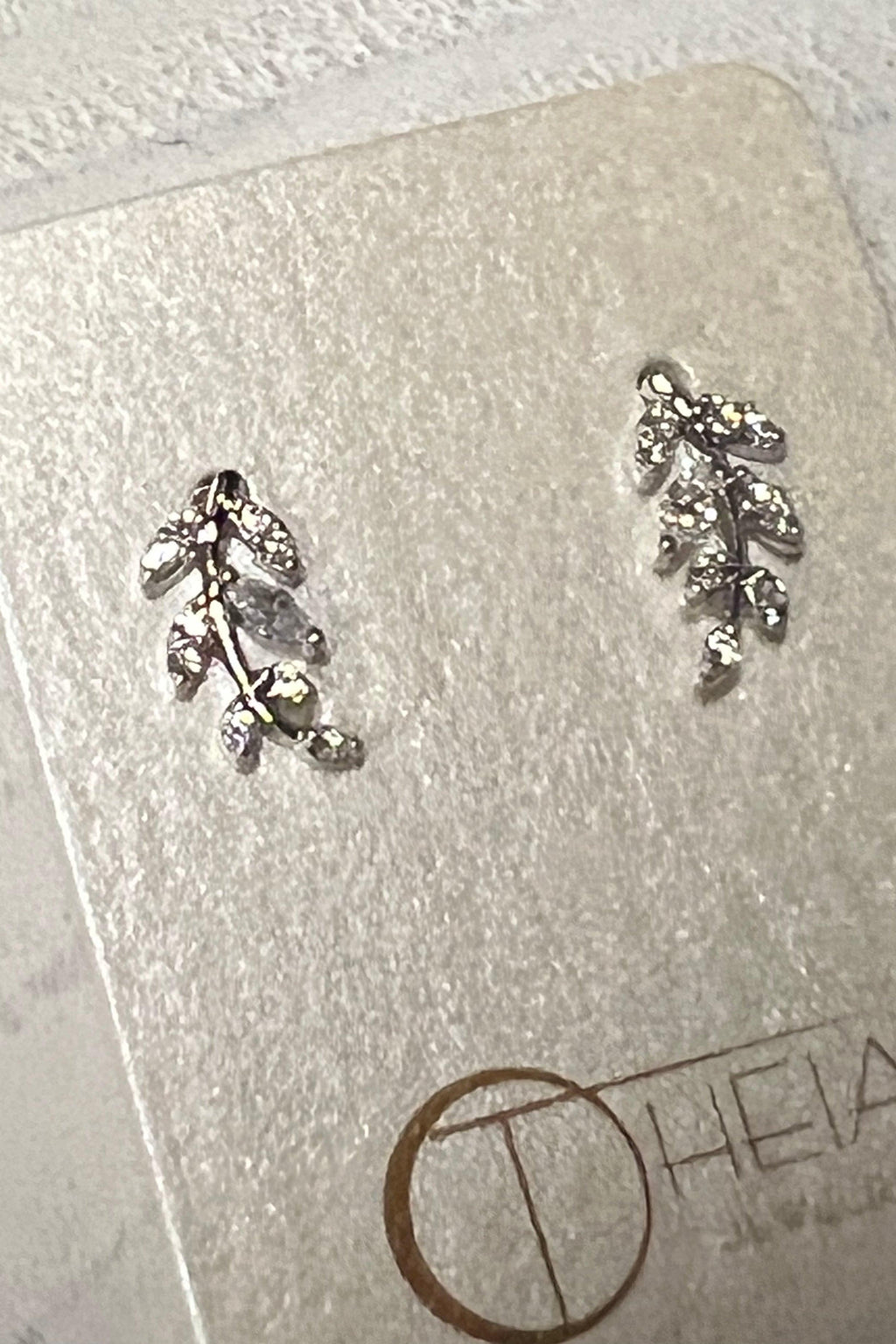 Laurel Leaf Stud Earrings - Revir