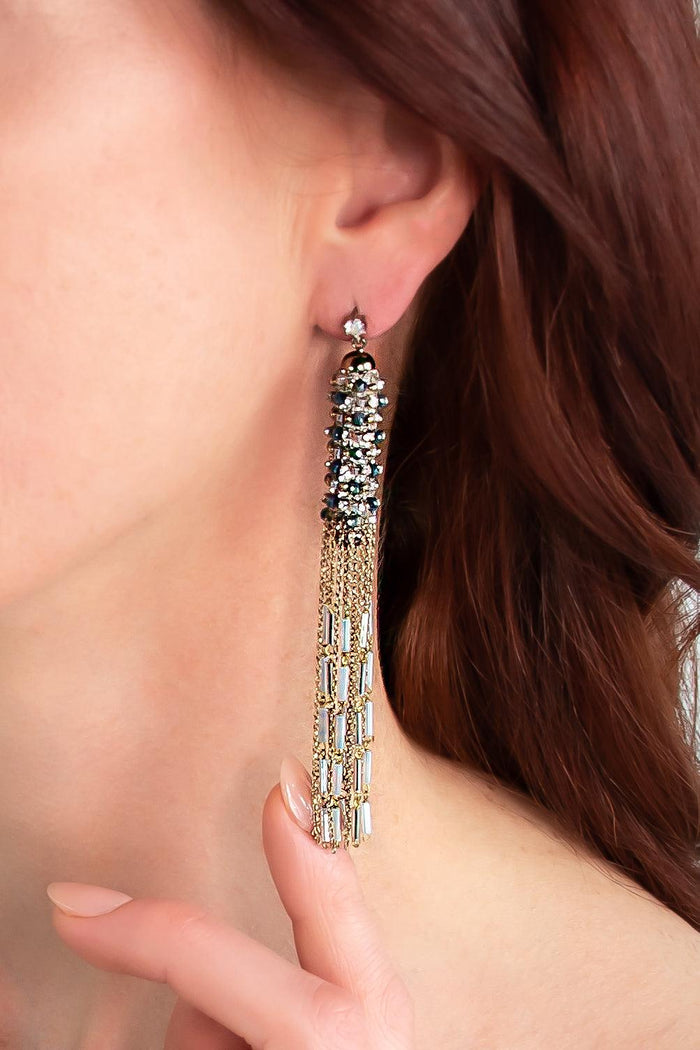 Blue Athena Earrings - Revir